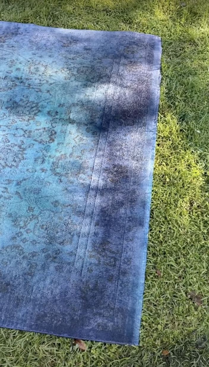 How to dye an old rug! - Give an old rug new life