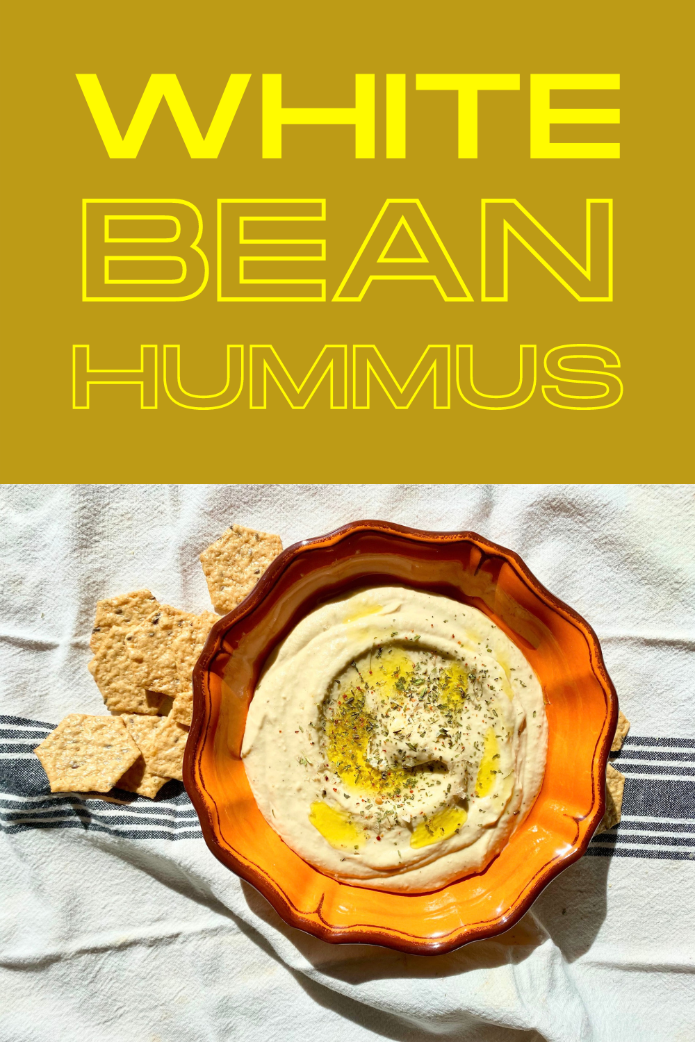 The BEST recipe for easy and delicious White Bean Hummus!
